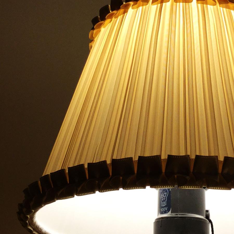 ランプシェード スタンド交換用 キャッチ式 直径20cm プリーツ