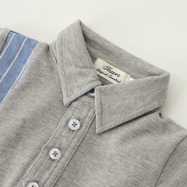 メール便可 タペット 切替半袖ポロシャツ 1709-08027-15M キッズ  