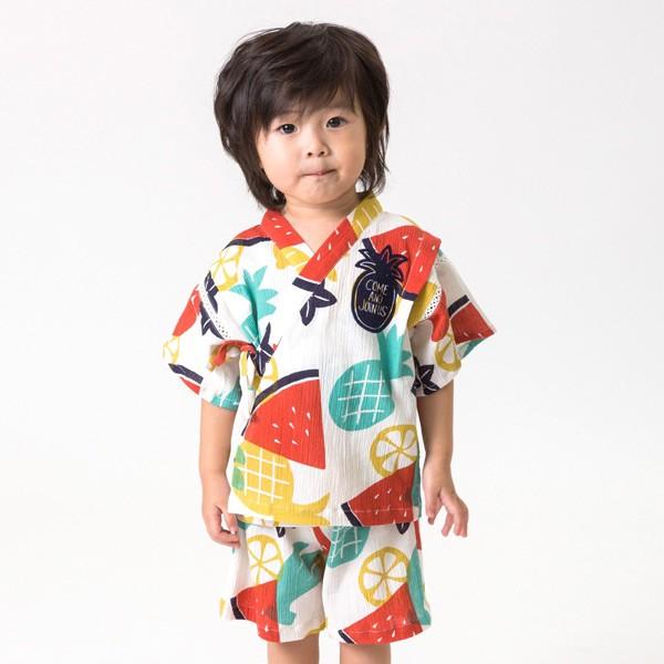 1cmマデメール便可ビッツ フルーツ柄甚平 95m12 キッズ ベビー トップス ボトムス 総柄 半袖 上下セット 子供服 Bitz Marumiya World 通販 Yahoo ショッピング