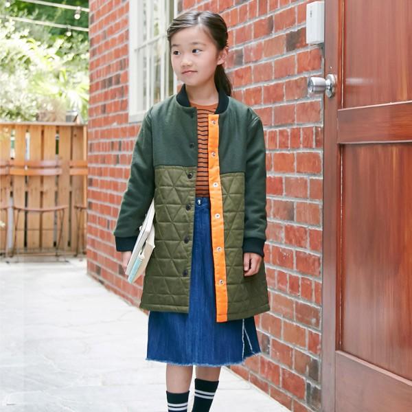 メール便不可 オトナト E Mg 切り替えキルティングコート キッズ ベビー トップス アウター ジャケット ロング丈 防寒 Otonato Marumiya World 通販 Yahoo ショッピング