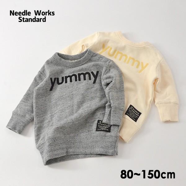 90cmマデメール便可 ニードルワークススタンダード 329038-M90 Oishi sweat shirt キッズ ベビー ジュニア トップス 子供服 Needle Works Standard 4021766｜marumiya-world