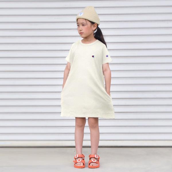 チャンピオン Tシャツ キッズ TUNIC TEE-SHIRT/チュニックTシャツ 