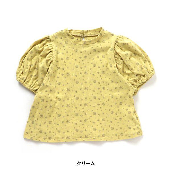 花柄ワイドパフスリーブTシャツ キッズ ベビー 半袖 半そで Tシャツ トップス ampersand premier アンパサンドプルミエ 4024595 L207022-11m14m メール便可｜marumiya-world｜04