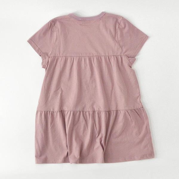 プティパ ティアードチュニックTシャツ 半袖 半そで 無地 シンプル 女の子 おんなのこ  通学 Petit pas 4024664 PTP12752_2-15mm メール便可｜marumiya-world｜04