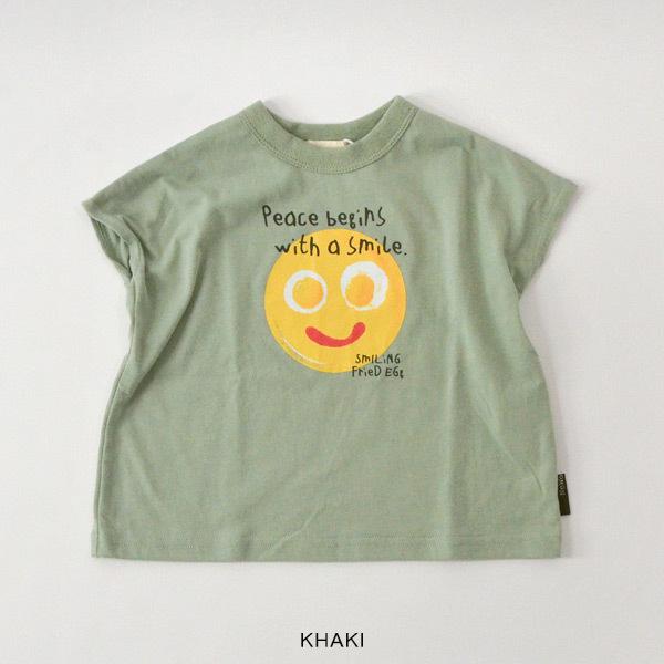 Smile egg Tシャツ キッズ トップス 半袖 半そで プリント 女の子 女子 子供　子ども 子供服 NeWo ネオ 4024737 3122211-m15mメール便可｜marumiya-world｜02