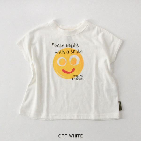 Smile egg Tシャツ キッズ トップス 半袖 半そで プリント 女の子 女子 子供　子ども 子供服 NeWo ネオ 4024737 3122211-m15mメール便可｜marumiya-world｜03