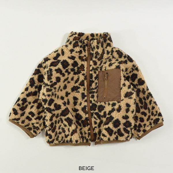 ボアジャケット キッズ ジュニア ボアアウター 上着 レオパード ボアジャケット キッズ ジュニア ボアアウター 上着 レオパード