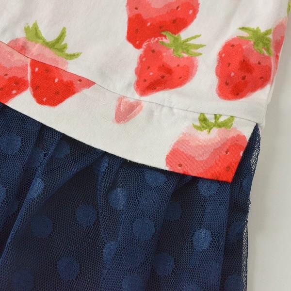 メール便不可 ハッカベビー 0091 Mg イチゴプリントドッキングワンピース ベビー トップス ワンピ チュニック 半袖 いちご 苺 子供服 Hakka Baby Marumiya World 通販 Yahoo ショッピング