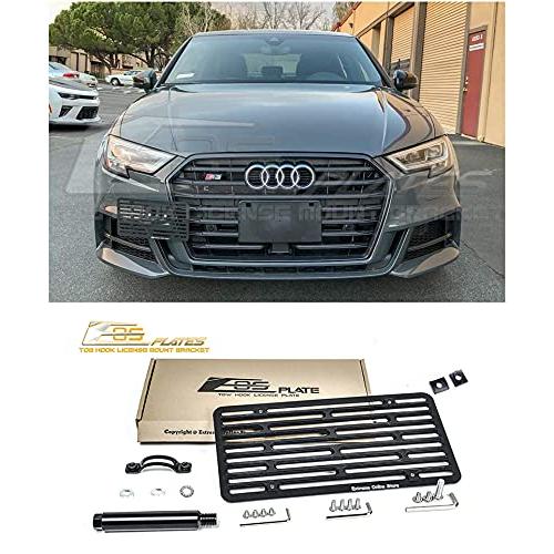 EOSバージョン2 Full Sizedフロントバンパー牽引フックLicense Plate Relocatorマウントブラケットfor 15