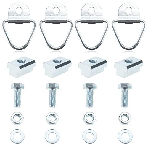 AuInLand ベッドデッキレール クリートTスロットナット トレーラータイダウンリング ベッドレール Tスロットナット 3/816