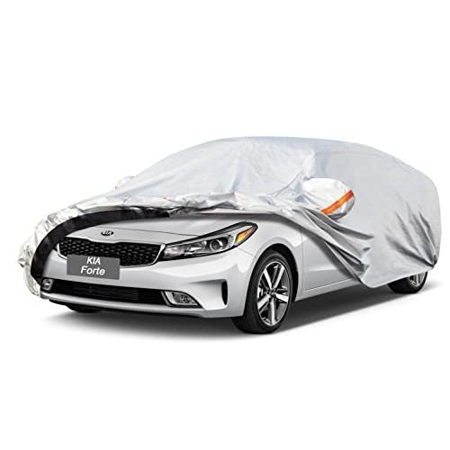 GUNHYI 6層カーカバー カスタムフィット Kia Forte 2017年2022年 高耐久 フルエクステリアカバー 防水 全天候型