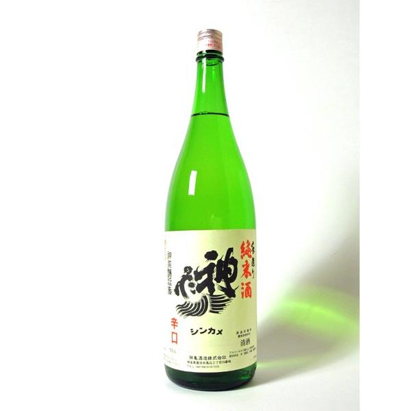 日本酒 酒 お酒 純米酒 神亀 辛口純米酒 1800ml|marumori-sakeshop|02