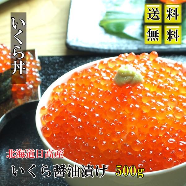 送料無料 いくら醤油漬け　500ｇ　北海道日高産 |  | 01