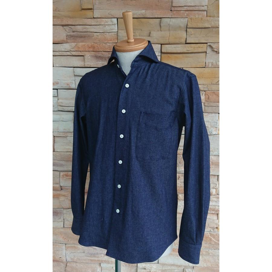 BLUE SNOW WHITE ストレッチ 8ozデニムシャツ | Blue Snow White