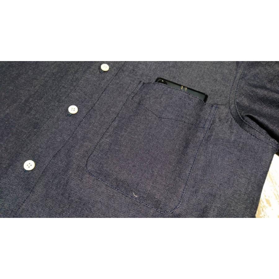 BLUE SNOW WHITE ストレッチ 8ozデニムシャツ | Blue Snow White | 05