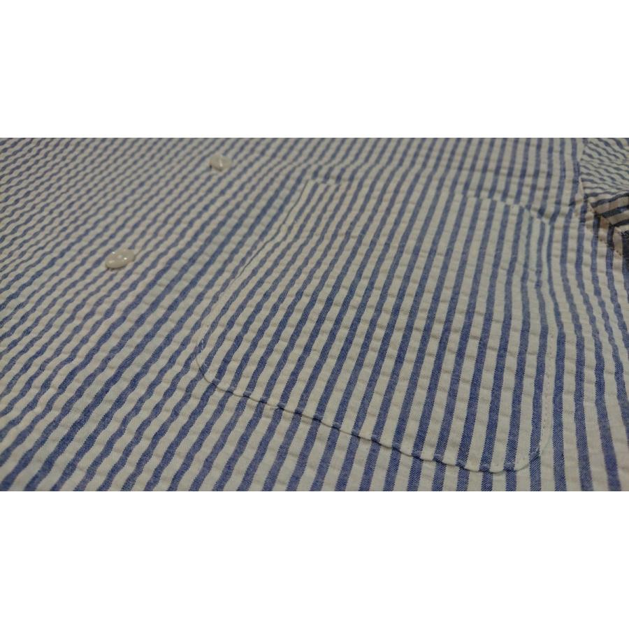 Blue Snow Whiteブルースノーホワイト/ BSW半袖ストレッチシャツ【ストライプ】 | Blue Snow White | 03