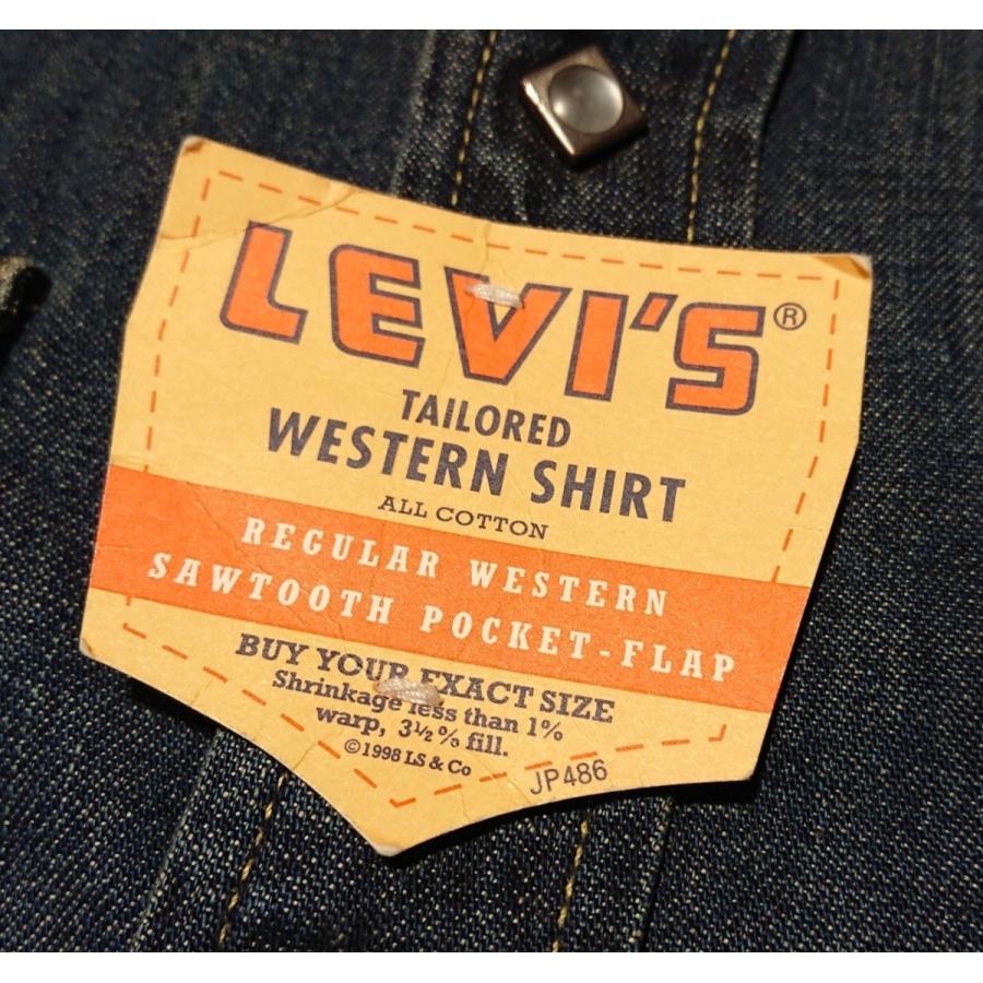 LEVI'S ショートホーンウエスタンシャツ　デットストック(日本製)　/　61054-53　｜maruni-jeans｜08
