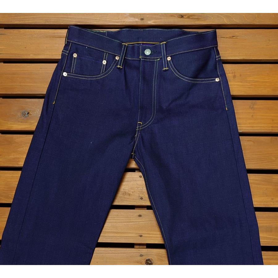 毘沙門天 14.5oz天然藍ロイヤルパープルデニム ファスナーモデル / BI-18-ZIP IND×PP (レギュラーストレート) | 毘沙天ジーンズ | 04