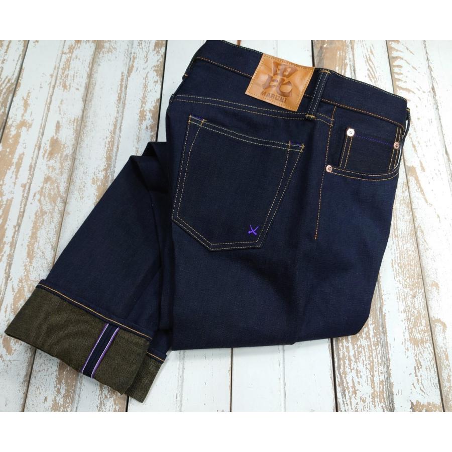 毘沙天ジーンズ 毘沙門天 天然藍ジーンズ 経糸「天然藍ブルー」 × 緯糸