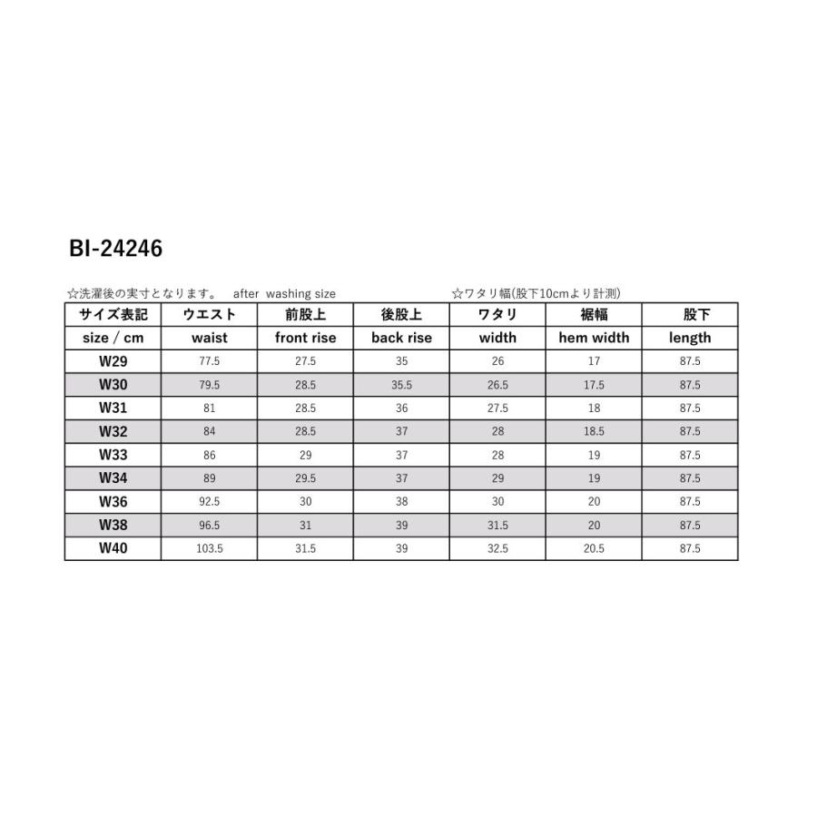 毘沙門天 14.5oz天然藍ジーンズ / BI-24246(セミタイトストレート) | 毘沙天ジーンズ | 15