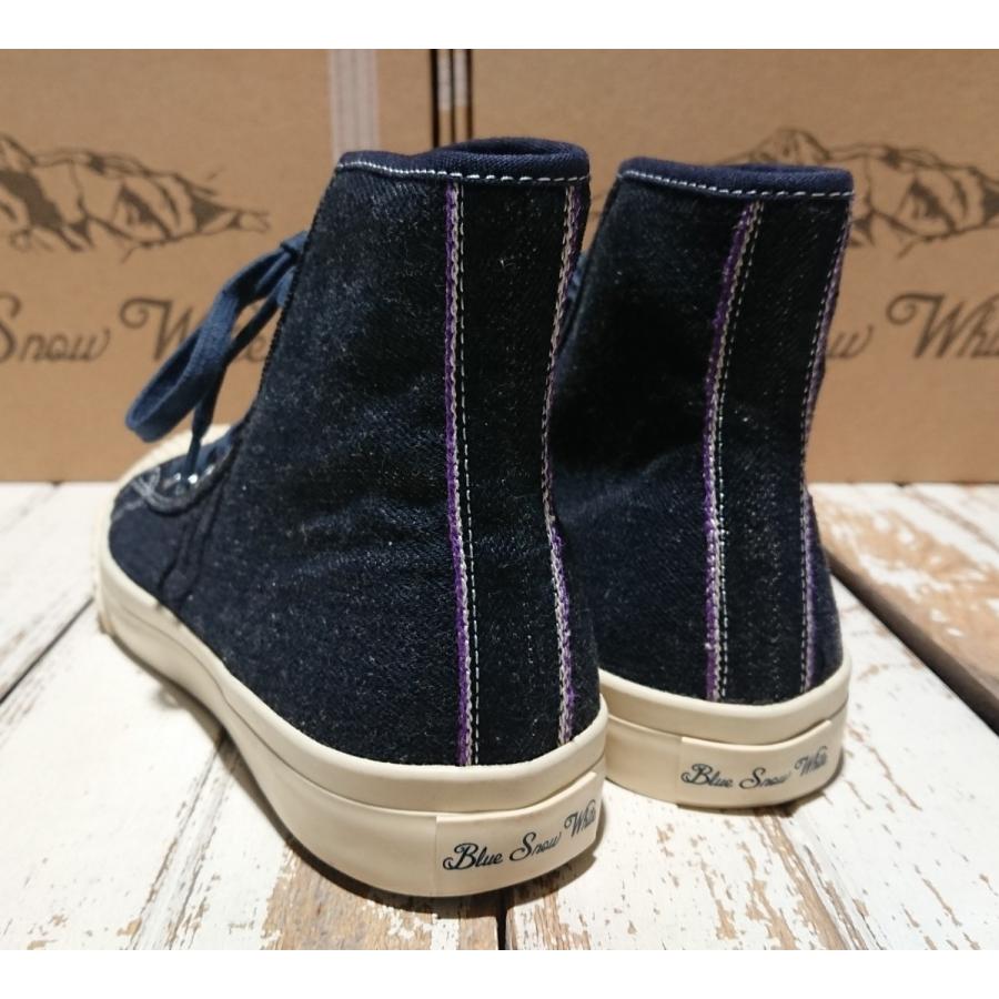 Blue Snow White / 16.5oz天然藍デニム ハイカットスニーカー BSW100020 | MARUNI JEANS | 02