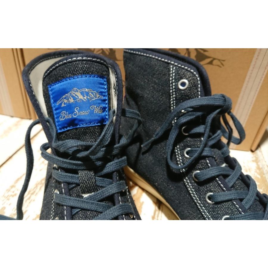 Blue Snow White / 16.5oz天然藍デニム ハイカットスニーカー BSW100020 | MARUNI JEANS | 04