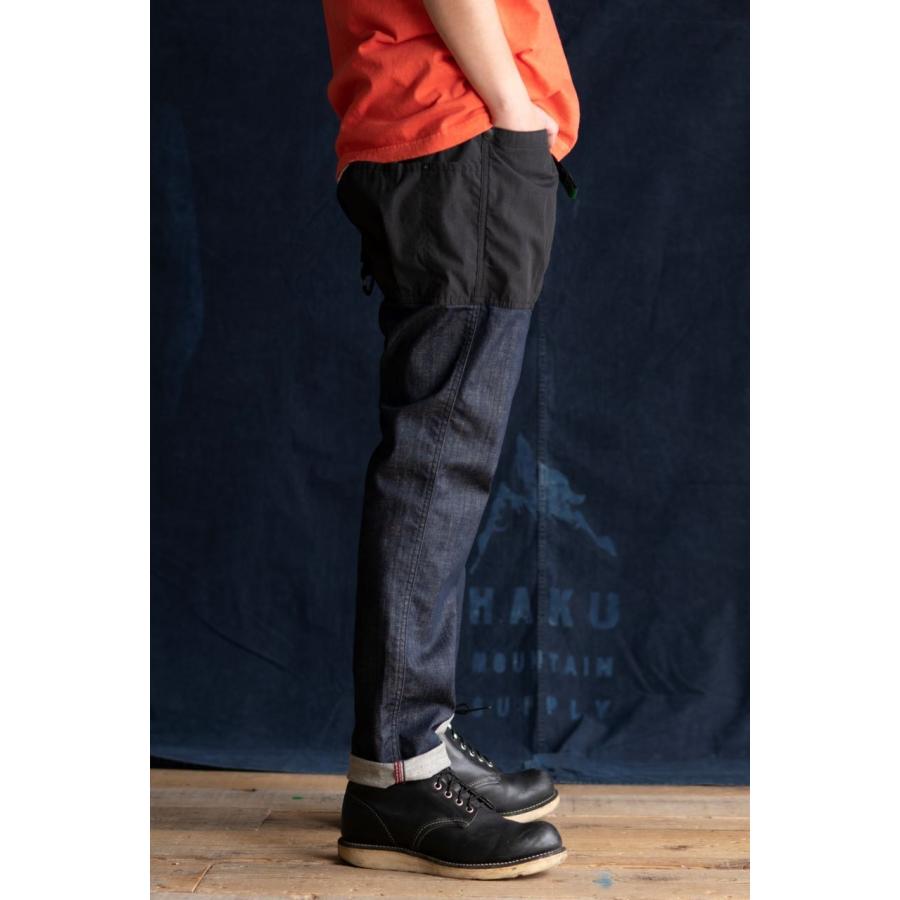 H.A.K.U MOUNTAIN SUPPLY×NANGA】 LOW CLOTCH SKINNY2(denim) HK-S114