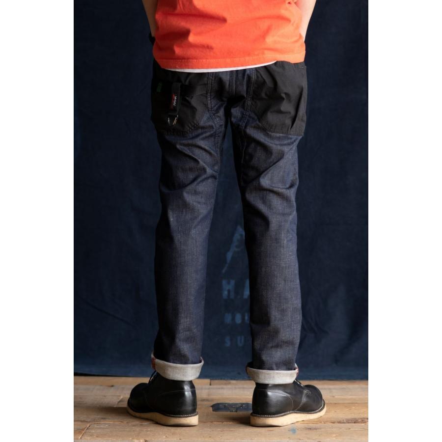 H.A.K.U MOUNTAIN SUPPLY×NANGA】 LOW CLOTCH SKINNY2(denim) HK-S114