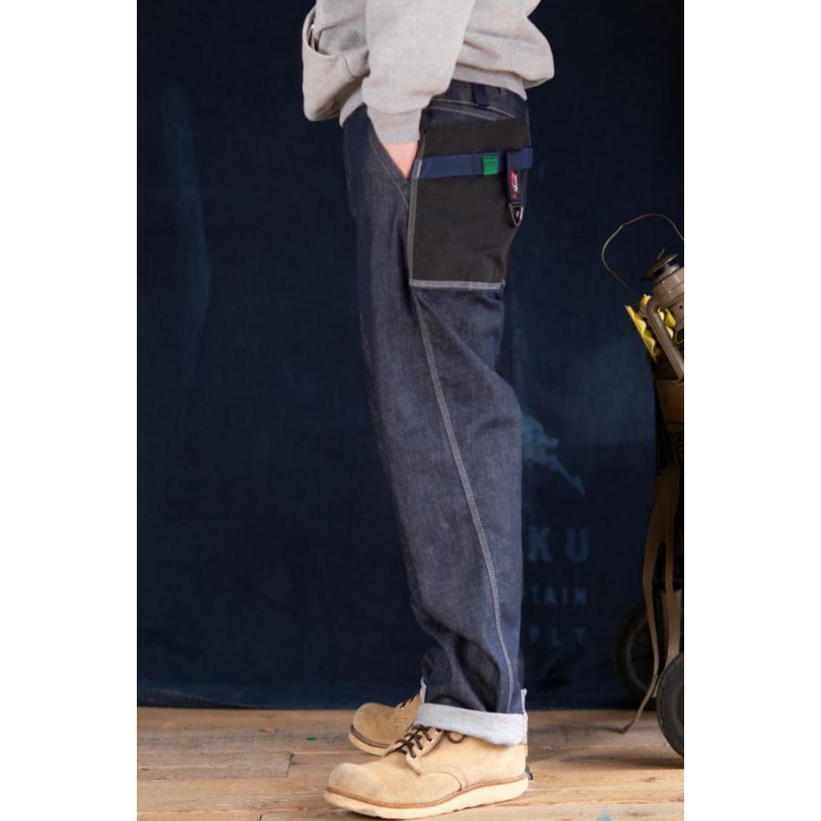 H.A.K.U MOUNTAIN SUPPLY×NANGA】 HANDSFREE CARPENTER(DENIM) HK-S116