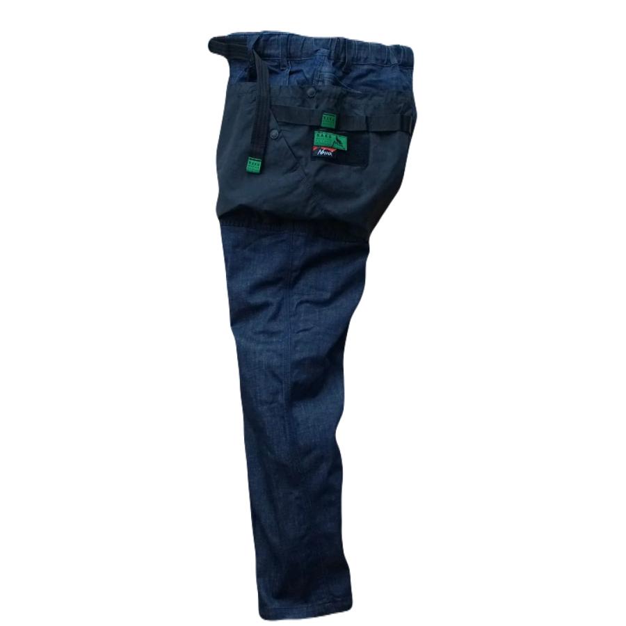 H.A.K.U MOUNTAIN SUPPLY x NANGA デニムパンツＬ NANGA（ナンガ） 【H.A.K.U MOUNTAIN SUPPLY×NANGA】HANDSFREE NARROW