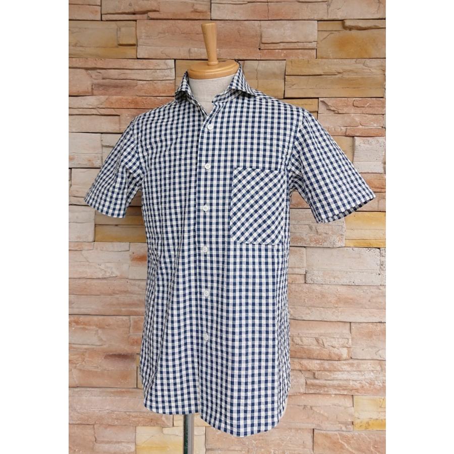 西脇長造商店　半袖シャツ　【インディゴサッカー】 | 西脇長造商店