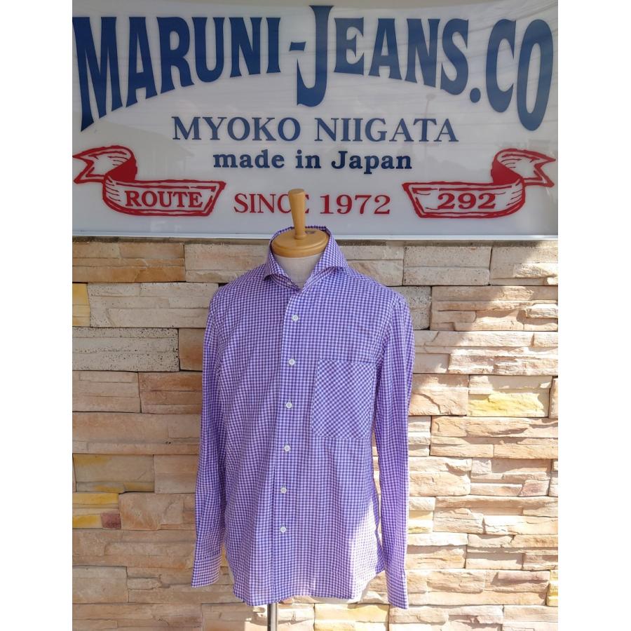 西脇長造商店 / 長袖シャツ　ギンガムチェック小【パープル】 | 西脇長造商店 | 01
