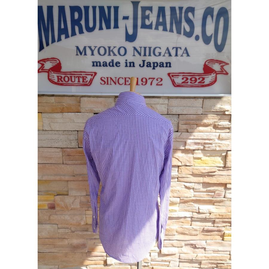 西脇長造商店 / 長袖シャツ ギンガムチェック小【パープル】 : マルニ