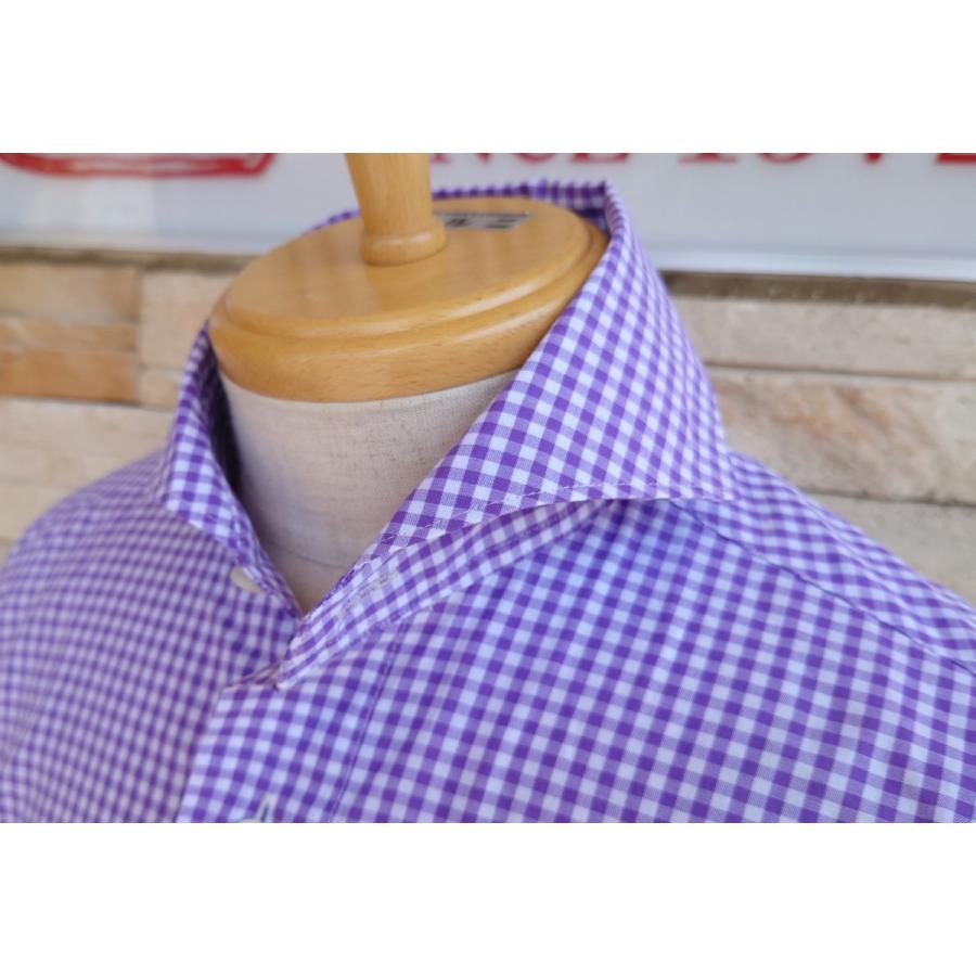 西脇長造商店 / 長袖シャツ　ギンガムチェック小【パープル】 | 西脇長造商店 | 03