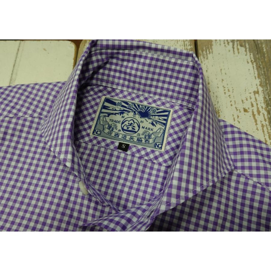 西脇長造商店 / 長袖シャツ ギンガムチェック小【パープル】 : マルニ
