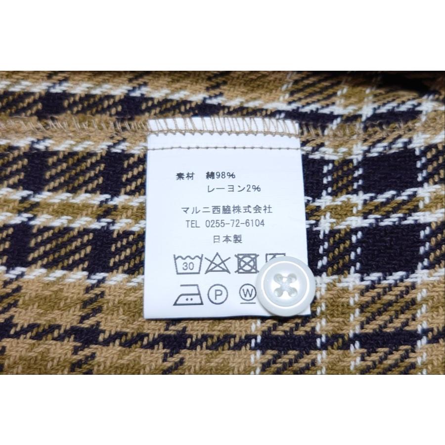 西脇長造商店 / 長袖シャツ　トラッドチェック【カーキ】 | 西脇長造商店 | 07