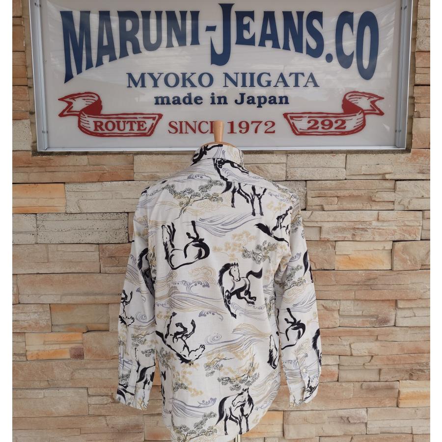 西脇長造商店 長袖シャツ / 【馬 ホワイト】 : マルニジーンズ - 通販