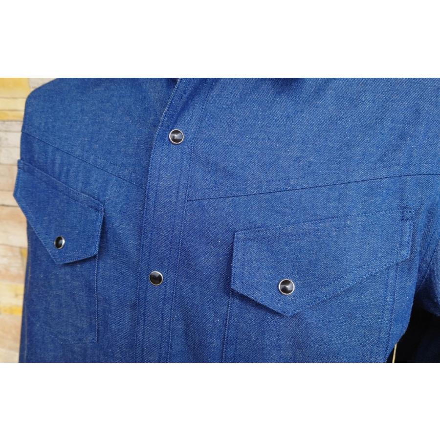 未使用　HUG Ō WǎR デニムウエスタンシャツ 長袖　ブルー　雅姫さん 未使用 HUG Ō WǎR デニムウエスタンシャツ 長袖 ブルー 雅姫さん