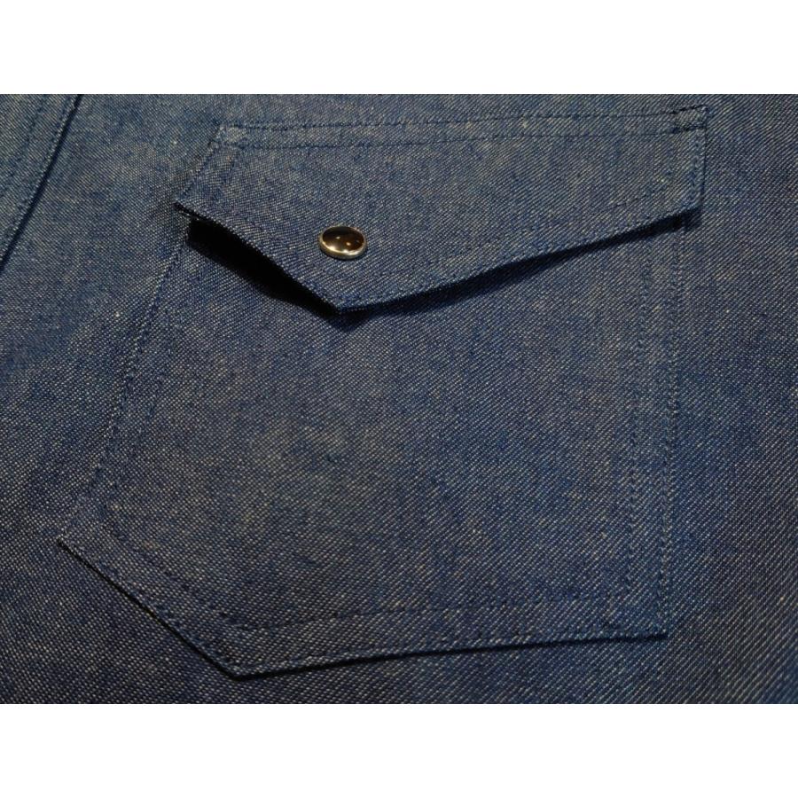 西脇長造商店 / 長袖ウエスタンシャツ【8ozデニム】 : マルニジーンズ