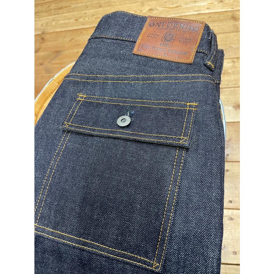 鬼デニム / 15oz ローテンションデニム ブッシュパンツ ONI-107【妙高 