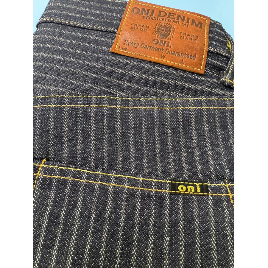 鬼デニム 鬼デニム / 針抜きジャガードストライプデニム ONI-266-HJS