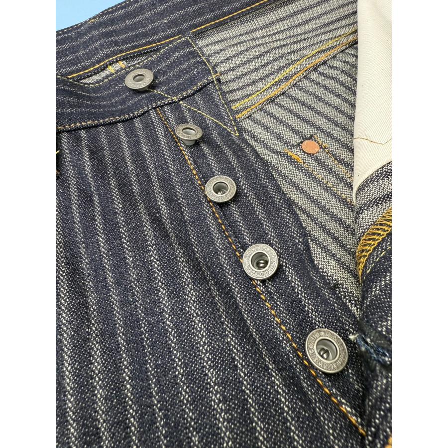 鬼デニム 鬼デニム / 針抜きジャガードストライプデニム ONI-266-HJS