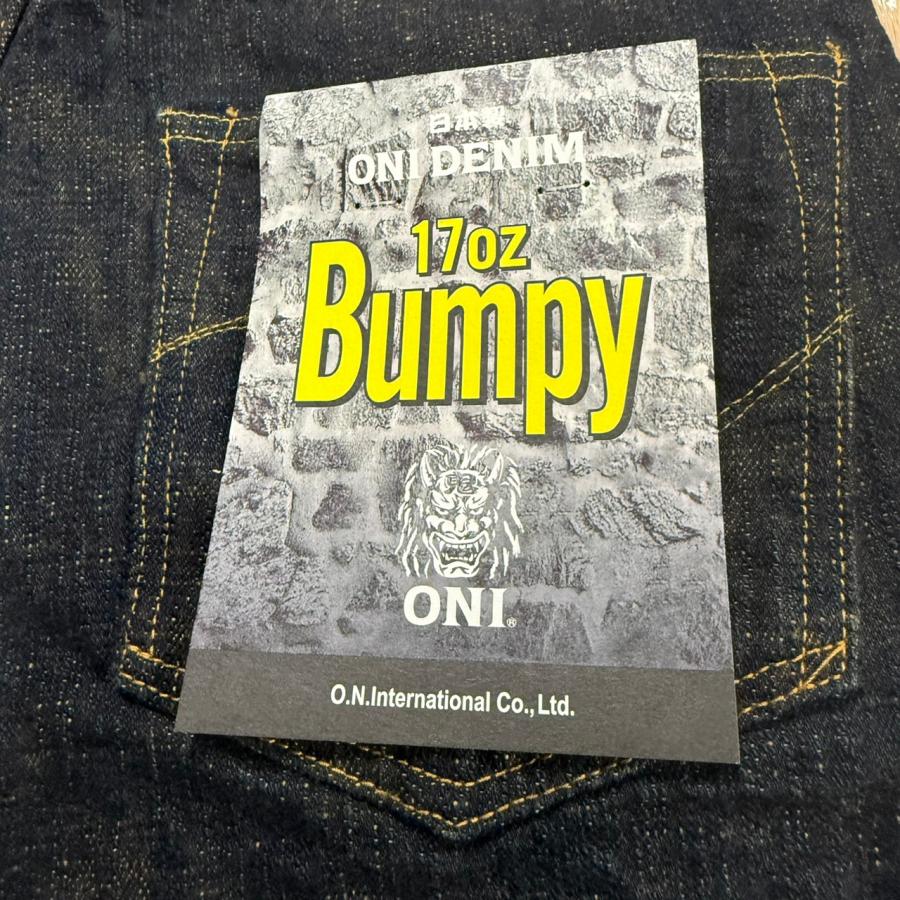 鬼デニム 鬼デニム / 17ozバンピーデニム ONI-277Bumpy−黄土