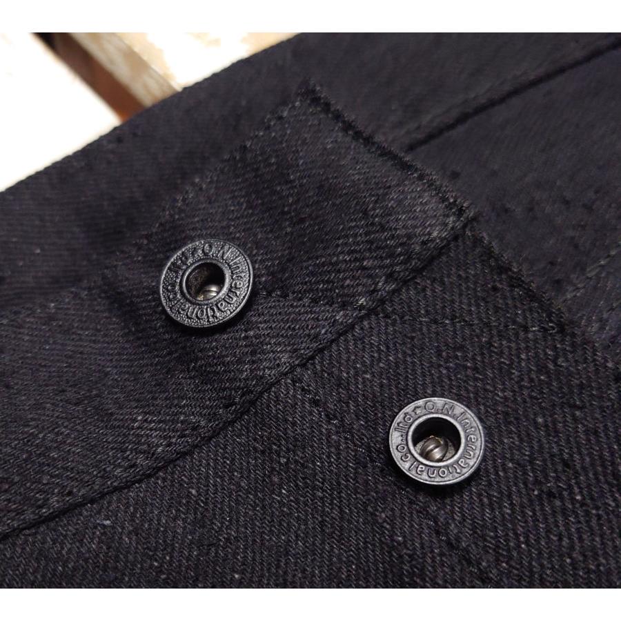 鬼デニム 鬼デニム / 15ozクラッシュドコンクリートデニム ブラック