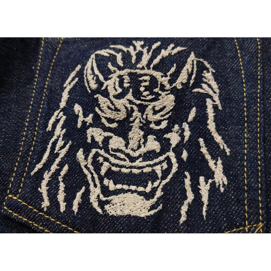 鬼デニム / 20ozシークレットデニム ONI-288ZR和紙糸刺繍 鬼デニム / 20ozシークレットデニム ONI-288ZR和紙糸刺繍