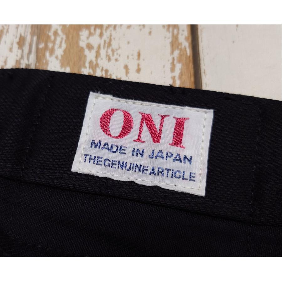 鬼デニム / 13oz ジェットブラックデニム　ONI-642-13BK【リラックステーパード】 妙高の天日干し仕上げ | 鬼デニム | 08