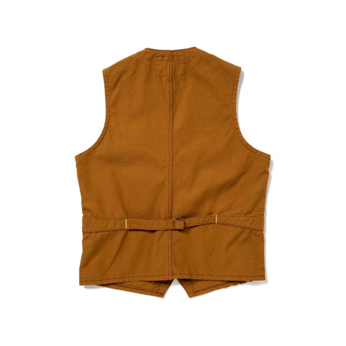 トップス SUGAR CANE SC14375 BROWN DUCK WORK VEST SUGAR CANE CANE シュガーケーン / 13oz. BROWN DUCK WORK VEST