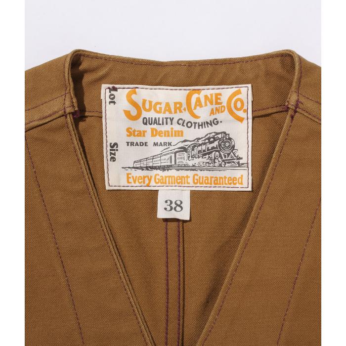 SUGAR CANE CANE シュガーケーン / 13oz. BROWN DUCK WORK VEST