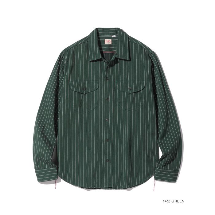 SUGAR CANE CANE シュガーケーン / COKE STRIPE WORK SHIRT (LONG