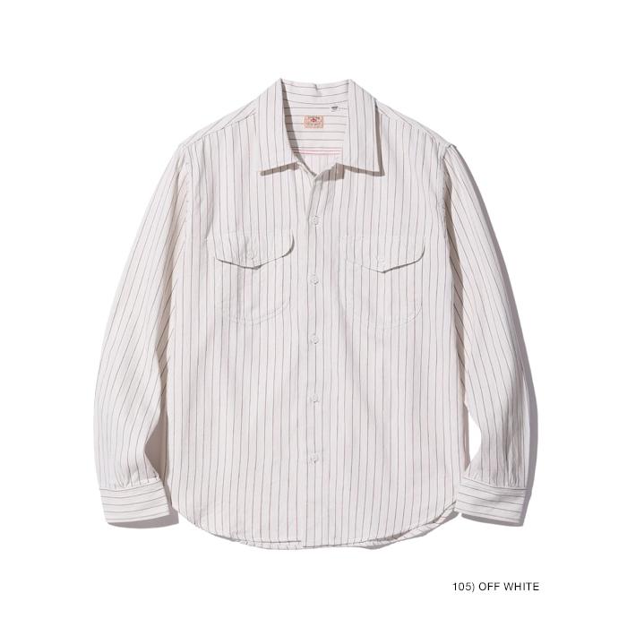 SUGAR CANE CANE シュガーケーン / COKE STRIPE WORK SHIRT (LONG